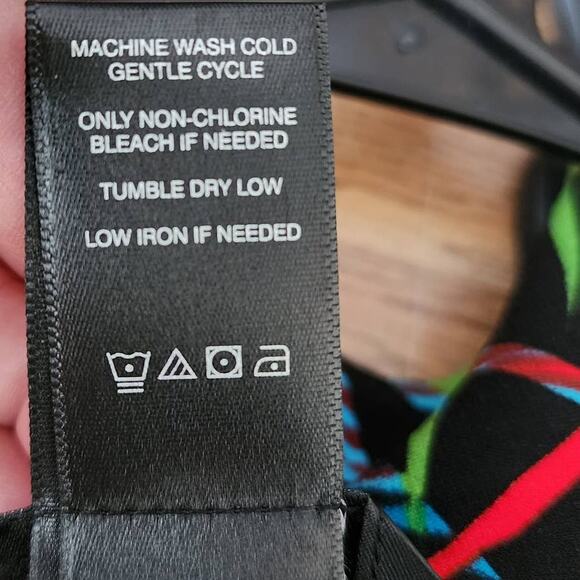 Ali Miles Multicolor Semi-Sheer Duster Cardigan - Flare Waist, Long Sleeve, M - Picture 9 of 9